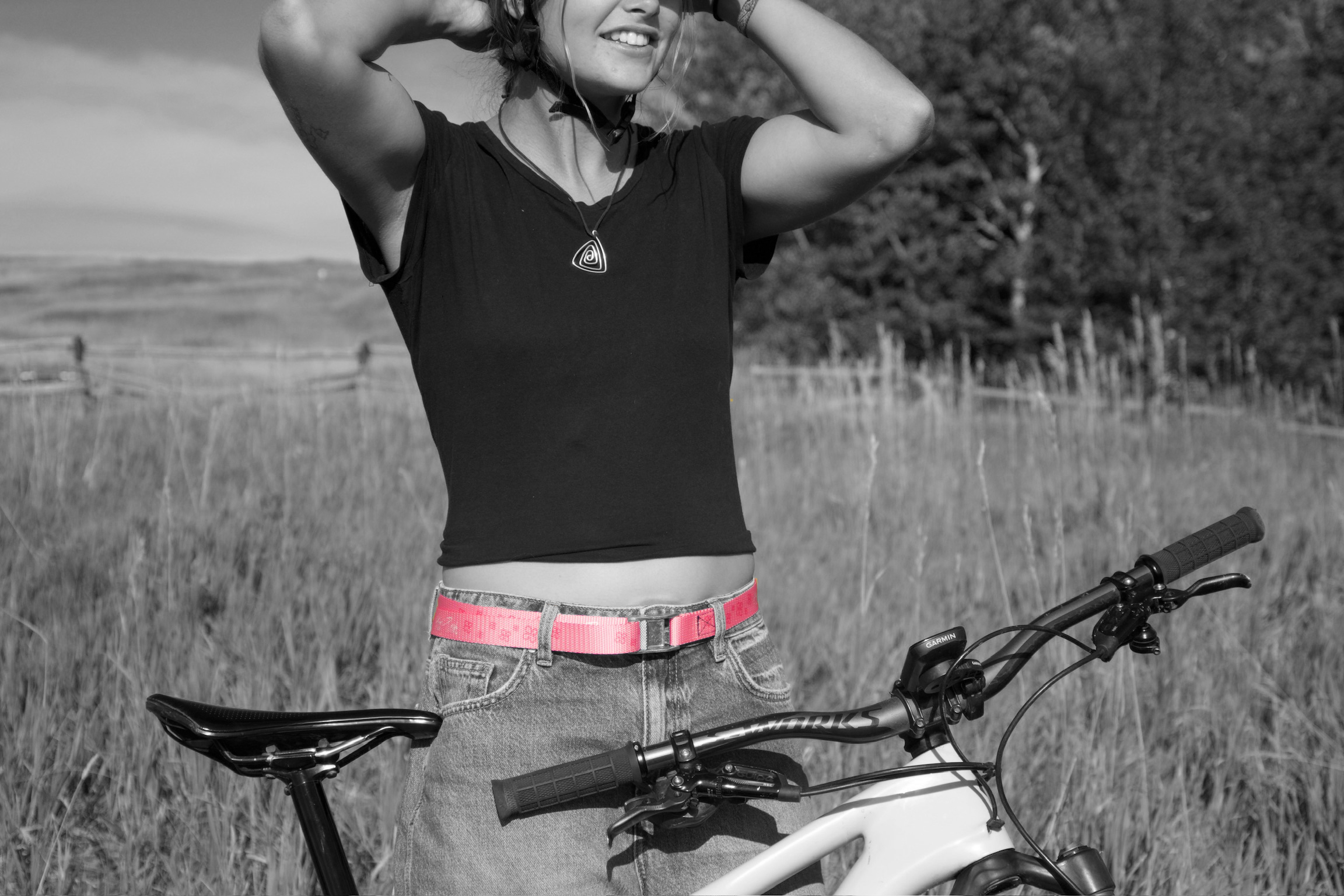 Hot Pink Belt - Light Pink - Image 3